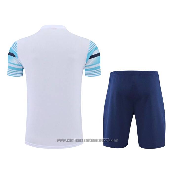 Fato de Treino Manchester City Manga Curta 2022 Azul - Calcas Curta